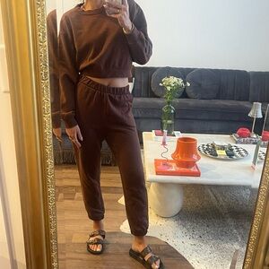 Zara brown sweat suit